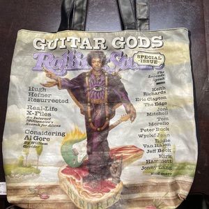 Jimi Hendrix Tote Bag April 1999